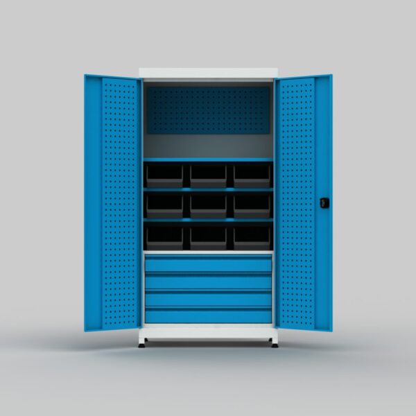 takım dolabı raflı Dört çekmeceli